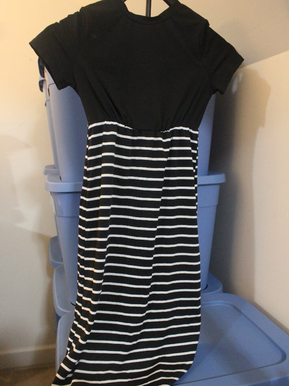 Girls Size 8Y Black & White Dress